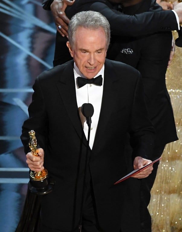 Primero, Warren Beatty menciona ganador del Oscar