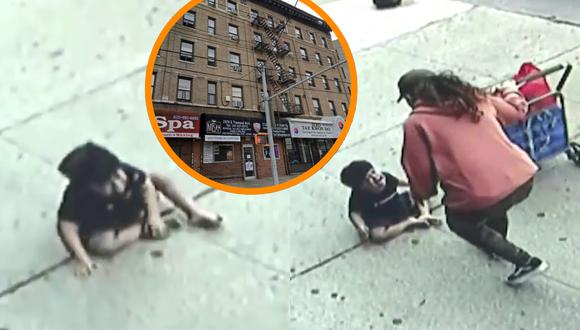 Un video viral muestra cómo un niño sobrevivió de milagro a una aparatosa caída desde el quinto piso de un edificio. | Crédito: Google Maps / CBS New York / YouTube