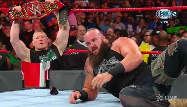Lesnar y Strowman tendrán una colisión este viernes en Arabia Saudita. (WWE)