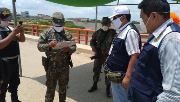 La PNP y el Ejército supervisarán los puntos de control fronterizo en localidades limítrofes como Pocitos, Lomas Saavedra, La Palma, Lechugal y Matapalo, en Tumbes.