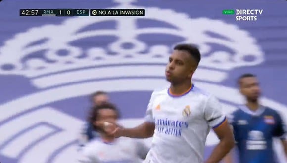El doblete de Rodrygo para el 2-0 de Real Madrid vs. Espanyol en LaLiga. (Foto: DirecTV Sports)