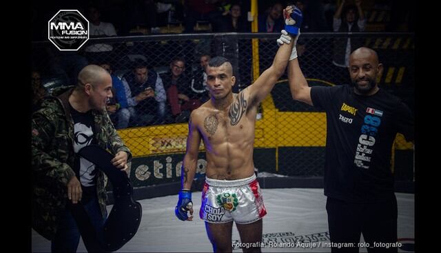 'El Bad Boy' Cristiano Estela recuperó el título de peso wélter. (MMA Fusion/ Difusión)