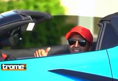 Reimond Manco llegó en lujoso Corvette Stingray a práctica de nuevo club [VIDEO]