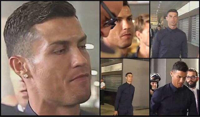 Cristiano Ronaldo: Su rostro de enojo y furia al retornar a Italia tras expulsión en Champions League