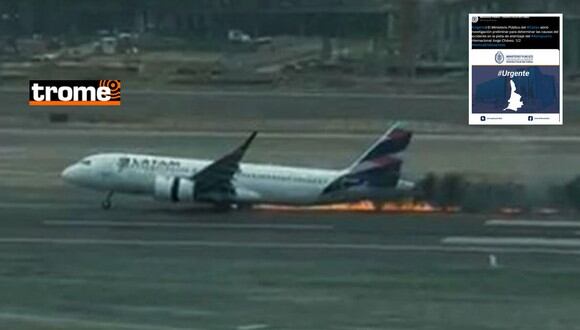Dos bombero fallecieron por el accidente ocurrido en la pista de aterrizaje del aeropuerto Jorge Chávez.