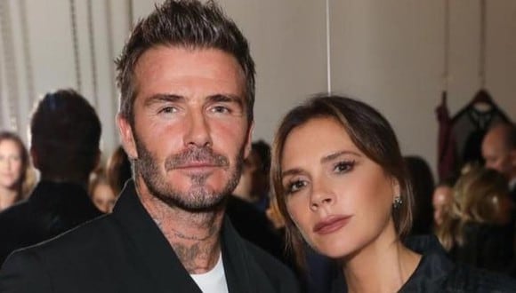 Victoria y David Beckham combinaron atuendos. (Foto: Getty Images)
