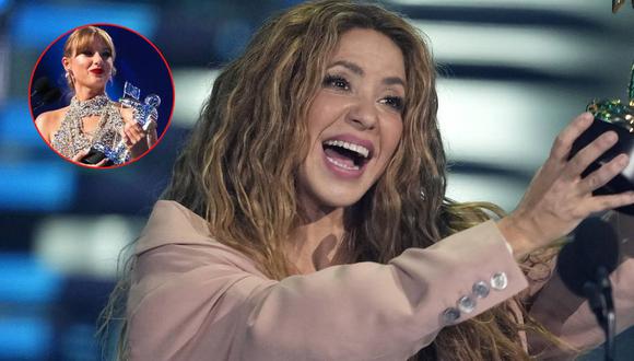 Shakira y Taylor Swift se robaron los focos en la ceremonia de los MTV VMAs 2023. Foto: MTV