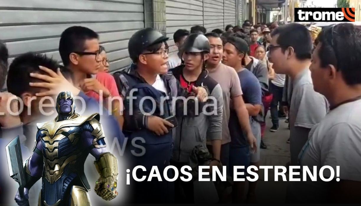 "Avengers: Endgame": Fans se pelean en cola de cine para ver película en Iquitos | VIDEO