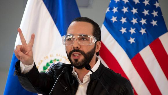El Salvador: Nayib Bukele toma hidroxicloroquina pese a las advertencias de la OMS. (AFP / Yuri CORTEZ)