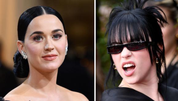 Katy Perry lamenta no haber grabado un exitoso tema con Billie Eilish. (Foto: AFP).