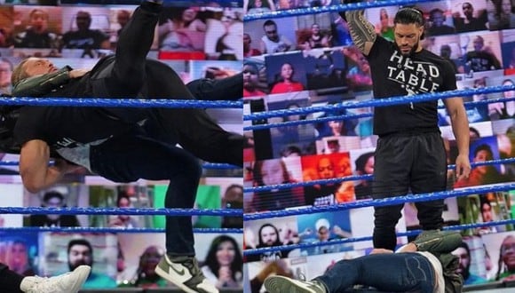Roman Reigns acabó con una 'lanza' a Edge. (WWE)