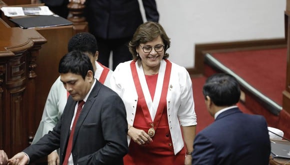 Parlamentaria Silvia Monteza fue elegida segunda vicepresidenta del Congreso. ( Joel Alonzo/ @photo.gec)
