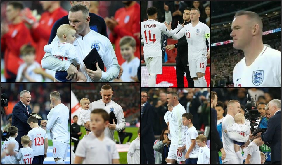 Wayne Rooney: Emotivo homenaje de despedida de selección de Inglaterra y sonoros aplausos en Wembley