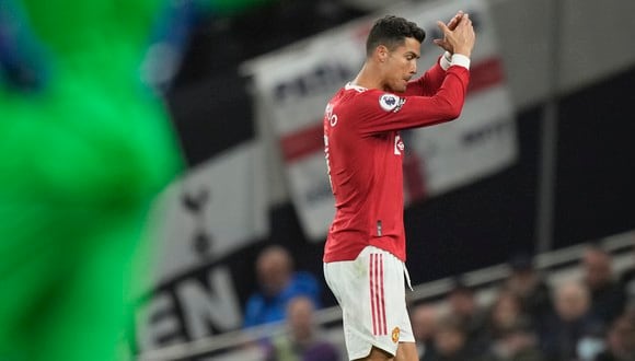 Cristiano Ronaldo fue la figura en el triunfo del Manchester United sobre Tottenham | Foto: AP