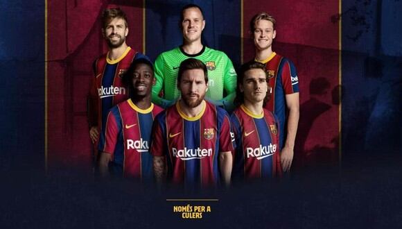 Lionel Messi protagonista de la campaña publicitaria de Barcelona. (Foto: @FCBarcelona_es)