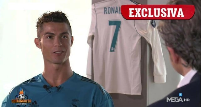 Esta fue la reacción de Cristiano Ronaldo en la entrevista que tuvo para el programa El Chiringuito