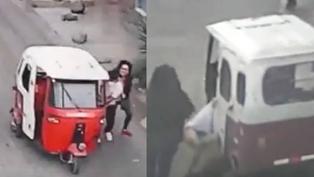 SJM: Mujer se resiste a robo y deja sin pantalón a ladrón tras ser arrastrados por mototaxi manejada por cómplice | VIDEO