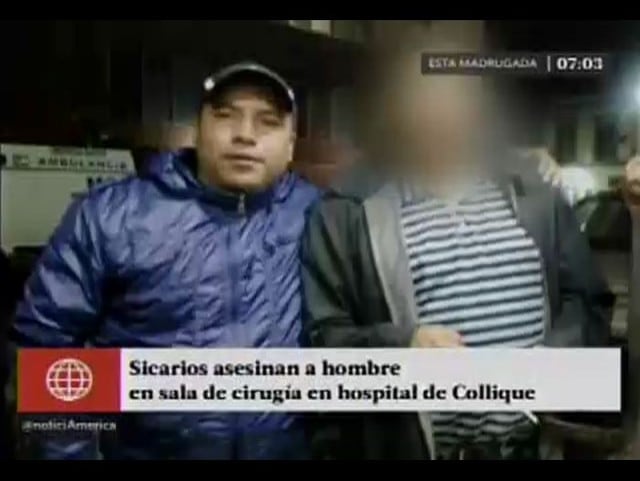 Sicarios asesinan a 'Cholo Darwin' dentro de hospital Sergio Bernales de Collique
