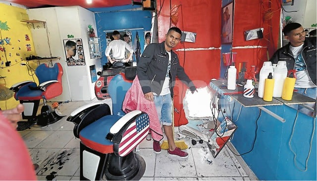 Inseguridad ciudadana: Hacen hueco y roban barbería de ‘Manos de tijera’ en Villa El Salvador. (Fotos: Martín Herrera)