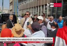 José Domingo Pérez denuncia agresión física de colectivo | VIDEO