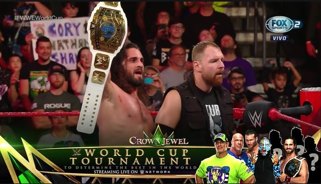 Seth Rollins también estará en la Copa Mundial de WWE. (Captura Fox Sports)