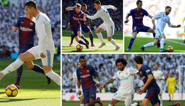 Las mejores postales del clásico español Real Madrid vs. Barcelona. (Fotos: Agencias)