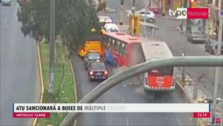 Comas: Triple choque de buses deja doce heridos en Collique