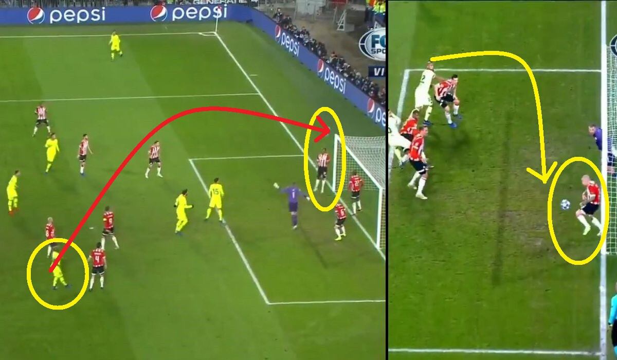 Arturo Vidal: Dos salvadas en línea del arco en un minuto evitó su doblete el Barcelona vs PSV por Champions League