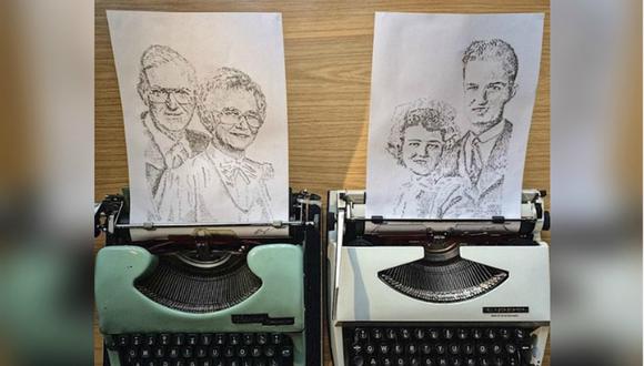 Estudiante se hace viral tras crear espectaculares dibujos con antiguas  máquinas de escribir | nnda nnrt | VIRAL 