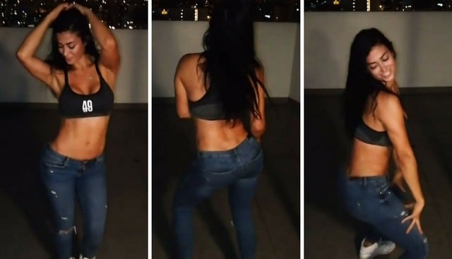 Claudia Ramírez hizo un baile que dejó alucinando a muchos en Instagram. (Captura)