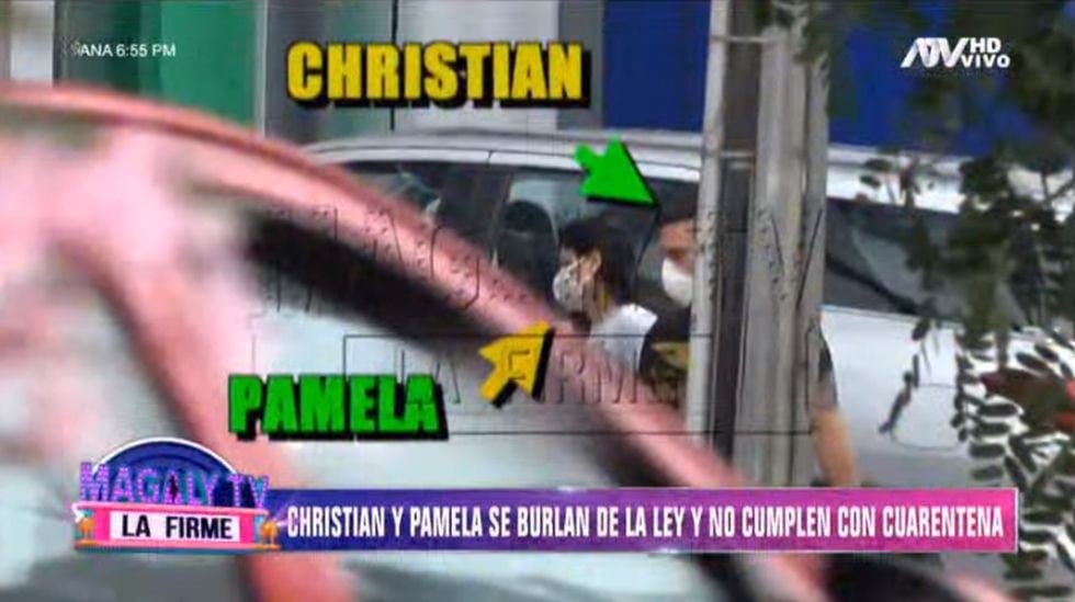 Christian Dóminguez y Pamela Franco violan la cuarentena