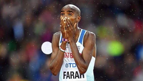 El británico Mo Farah sorprendió al mundo del atletismo con sus confesiones. Foto: AP.