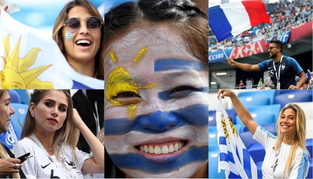 Uruguay vs Francia: Hinchas pusieron el color, la fiesta y la belleza en el Estadio de Nizhni Nóvgorod | FOTOS