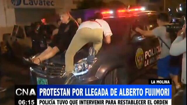Alberto Fujimori: Vecinos de La Molina protestaron así por su abrupta llegada