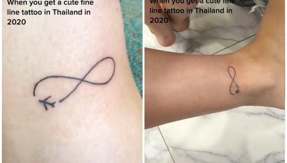El tatuaje de una mujer cambió de apariencia luego de dos años. (Foto: @nancygill99 / TikTok)