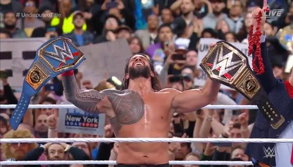 Roman Reigns se impone a Cody Rhodes y sigue reinando en la industria. (Captura: WWE)