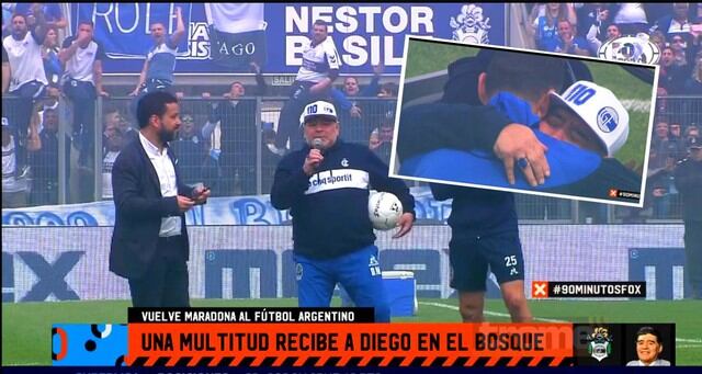 Diego Maradona desata locura en su presentación en Gimnasia y Esgrima de La Plata