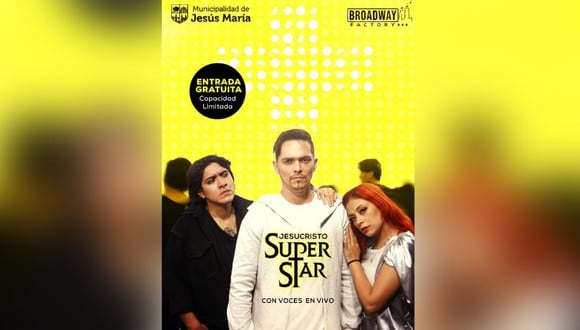 Jesús María presenta show musical gratuito ‘Jesucristo Superstar”