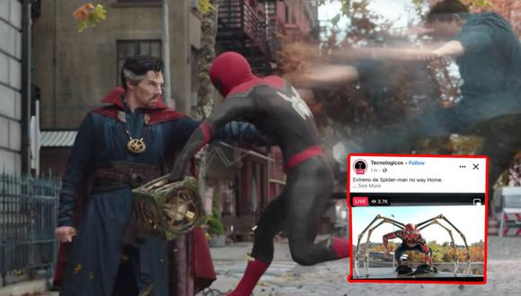 “Spider Man: No Way Home”: Usuario transmitió por Facebook la película completa desde el cine