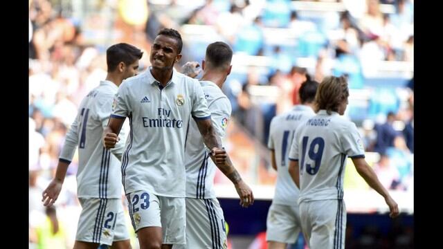 Así se vive la goleada del Real Madrid al Osasuna en el Santiago Bernabéu. (AFP)