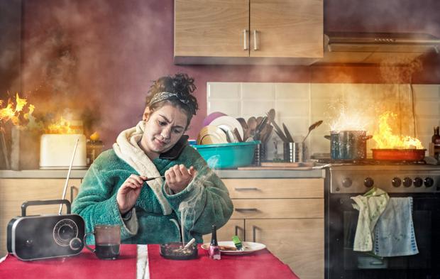 Detenga los fuegos en la cocina, proteja su hogar