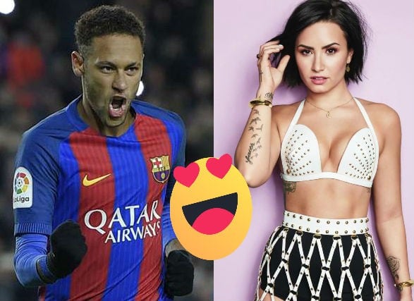 El Barcelona usó su cuenta de Instagram para publicar fotografía de Demi Lovato junto a Neymar.