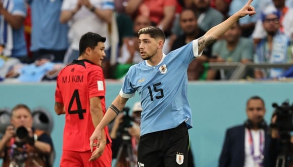 Uruguay debutó en el mundial de Qatar 2022 al mando del DT, Diego Alonso.