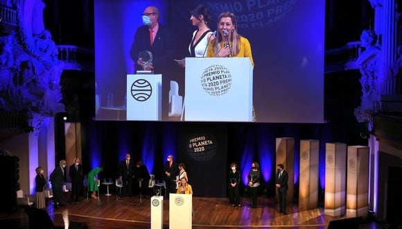 Premio Planeta: Eva García Sáenz de Urturi ganó la edición 69 del prestigioso galardón. Foto: (AFP)