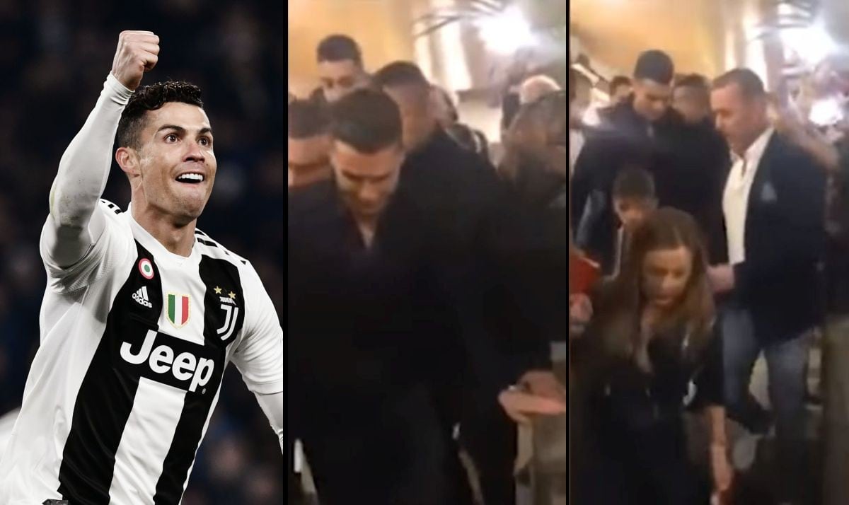 Cristiano Ronaldo llegó a restaurante y desató la locura tras brillar con Juventus en Champions League