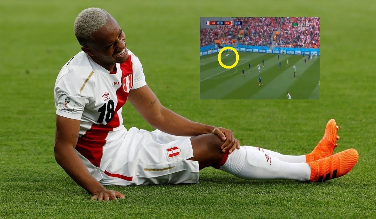Perú vs Francia: André Carrillo se lesionó a los 2 minutos y asustó a todos los peruanos | FOTOS | VIDEOS
