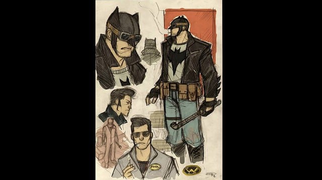 Denis Medri nos presenta a un Batman bajo el estilo rockabilly. (Facebook)