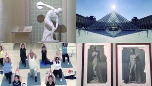 Museo del Louvre resurge con el “Olimpismo” y realizan actividades deportivas, yoga y danza