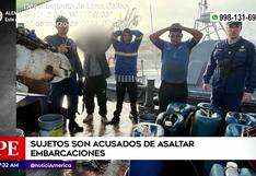 Capturan a “piratas” que asaltaban embarcaciones en el Callao