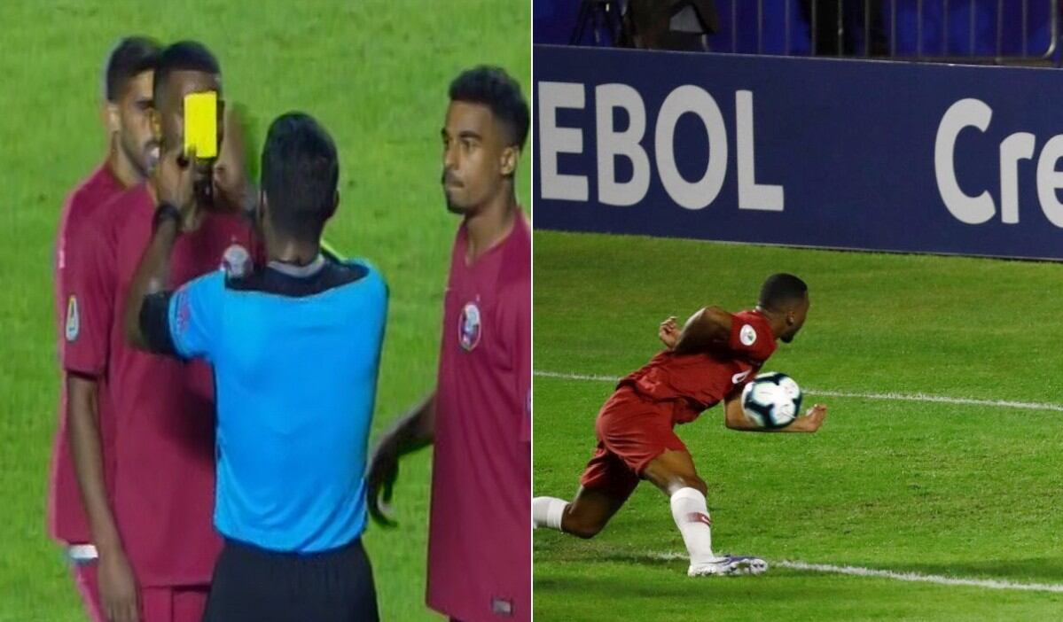 Colombia vs Qatar: VAR anula penal y árbitro le quita amarilla a defensor catarí Video Copa América